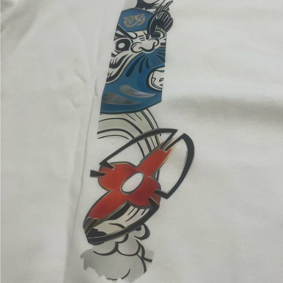 Evisu White Sweatshirt with Carton Godhead - Picture 4 of 8